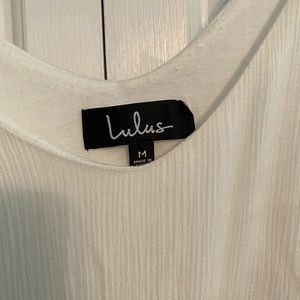 White Lulu’s spaghetti strap dress Size M